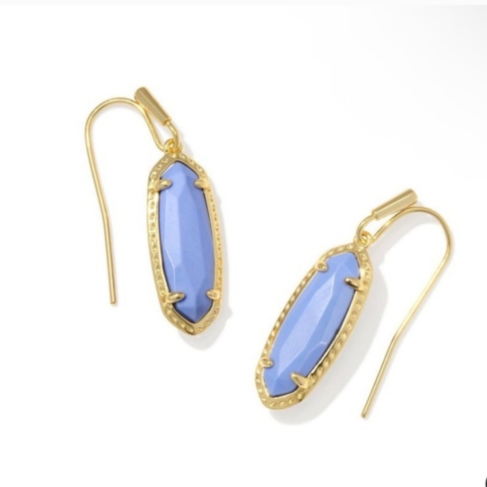 NWT Kendra Scott Eva Blue Magnesite Drop Earrings